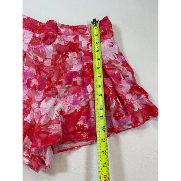 Do+Be Womens Floral Print Shorts Size S Pink & Red Summer Casual (bin ii104) - Picture 12 of 12